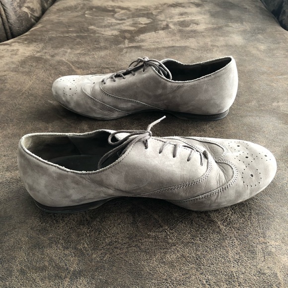 GABOR -6.5 (4.5 EU)- Sacchetto Suede Oxford Flats in grey - Picture 5 of 7